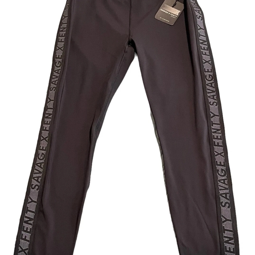 Savage X Fenty Men's Black Joggers with Logo Detail